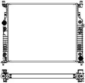 Радиатор MERCEDES ML (W164),R (W251) охлаждения двигателя SAKURA 33121001 SAKURA