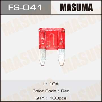 предохранитель! mini 10A, 1 шт.\ FS-041 MASUMA