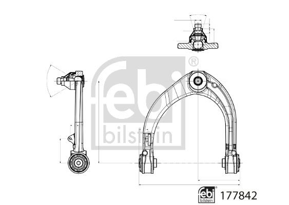 Рычаг подвески 177842 FEBI BILSTEIN