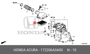 Фильтр воздушный HONDA Accord OE 17220-6A0-A00 HONDA