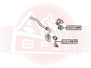 СТОЙКА СТАБИЛИЗАТОРА HONDA 0323RB1F 0323RB1F ASVA