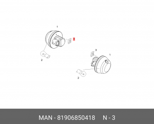 Гайка M4-15X13.6X2-C-45-SW 81906850418 MAN