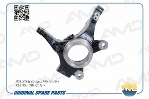 Кулак поворотный передний правый HYUNDAI Solaris RB, 2010-, KIA Rio UB, 2011- AM AMD.SK112 AMD