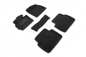 Коврик салона MAZDA CX-5 (12-17) 3D 3-х слойная конструкция черный (5 предм.) SE 83710 SEINTEX