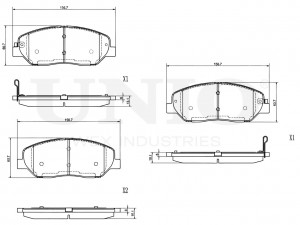 Колодки тормозные диск. передние BRP-20244 UNIO