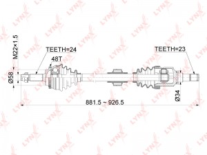 Привод в сборе R CD-1146A CD-1146A LYNXAUTO