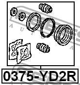 Ремкомплект задн суппорта ACURA MDX YD2 2007-2013 0375-YD2R 0375-YD2R FEBEST