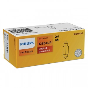 Лампа 12V C5W SV8.5-8 PHILIPS 12864CP PHILIPS