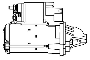 Стартер для а/м Haval H9 (15-) 2.0T 1,1кВт (тип Bosch) (LSt 2737) LST2737 START VOLT
