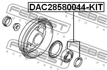 Подшипник ступицы DAC28580044-KIT DAC28580044-KIT FEBEST