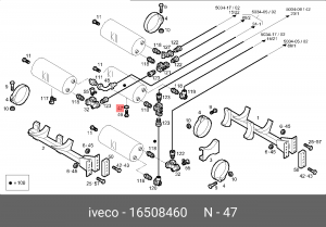 Прокладка 16508460 16508460 IVECO