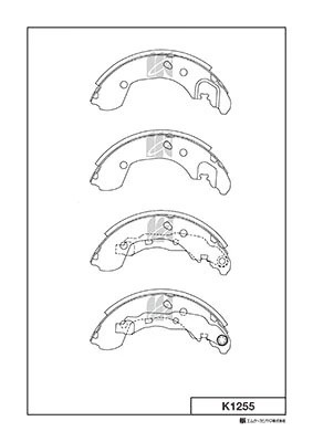 Колодки тормозные барабанные NOTE,MICRA K1255 K1255 MK KASHIYAMA