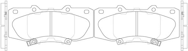 Колодки тормозные передние TOYOTA HILUX 05- BP20548 BP20548 SB NAGAMOCHI