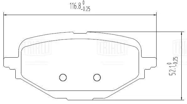 Колодки торм. для а/м GAC GS8 (23-) диск. зад. (PF 4410) PF 4410 TRIALLI