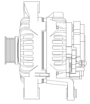 Генератор 100A LG 0561 START VOLT