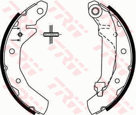 Колодки тормозные DAEWOO Matiz (98-) CHEVROLET Spark (05-) задние барабанные (4ш GS8645 TRW
