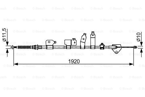 Трос ручного тормоза 1 987 482 438 BOSCH