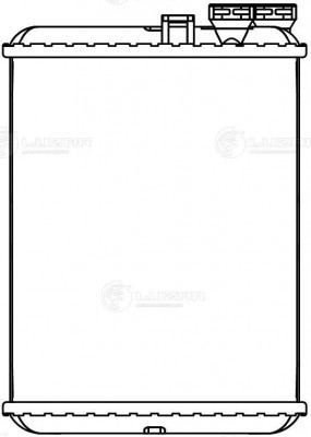 Радиатор отоп. для а/м Volvo S60 (00-)/S80 (98-)/XC90 (02-) (LRh 1056) LRH 1056 LUZAR