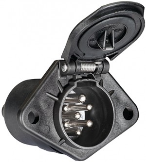 Розетка 7 полюсов (пластик, винты) 8JB008085-001 HELLA