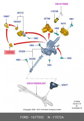 контактная группа замка зажигания! АКПП\ Ford 1 677 532 FORD