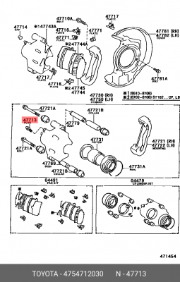 штуцер прокачки!\ Toyota 47547-12030 TOYOTA