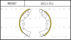 Колодки тормозные барабанные NISSAN Almera Classic 06- BB5007 BB5007 BLITZ