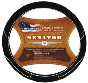 Оплетка руля (M) 37-39см черная замша Michigan SENATOR OPLS0301 SENATOR