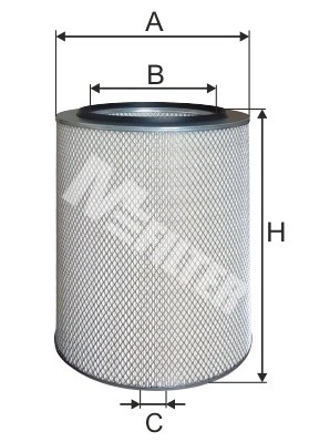 фильтр воздушный ! H468 D307.5 d196 \RVI MAGNUM <10.96 (гориз расп) A524 MFILTER AUTOMOTIVE FILTERS