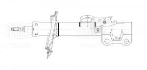 Амортизатор Geely Atlas (16-) 1.8i/2.4i (стойка) перед. лев. (AG 30155) AG 30155 TRIALLI