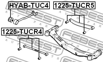 Рычаг задн подвески HYUNDAI TUCSON 2004- 1225-TUCR4 1225-TUCR4 FEBEST