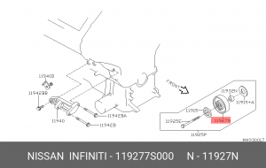 ролик обводной!\ Infiniti G35/37/25 06-13 11927-7S000 NISSAN