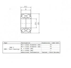 Подшипник ZA40BWD17NCA116 NSK