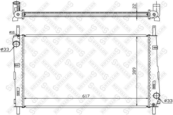 радиатор 1025066SX 10-25066-SX STELLOX