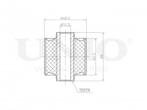 С/блок задней продольной тяги RMP-20310 UNIO