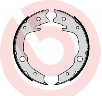 S83551 колодки барабанные ручника!\ Toyota Avensis 1.8-2.4/Corolla/Yaris 1.4-1.8 S 83 551 BREMBO
