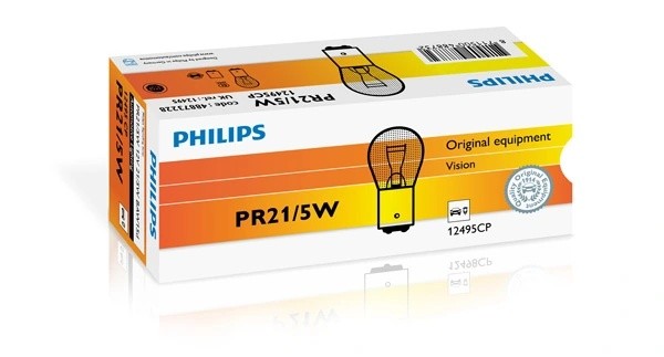 Лампа 12V PR21/5W BAW15d PHILIPS 12495CP PHILIPS