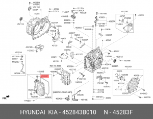 Пробка HYUNDAI KIA картера КПП OE 452843B010 HYUNDAI KIA