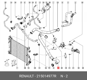 RENAULT DUSTER (2012>) НИЖНИЙ 215014977R RENAULT