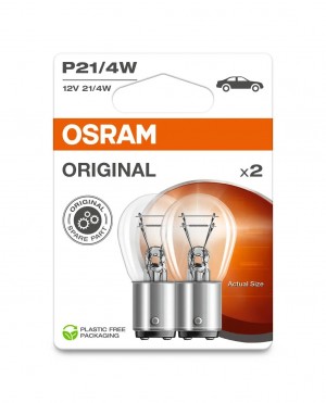 Лампа 12V P21/4W BAZ15d блистер (2шт.) OSRAM 72252BL OSRAM