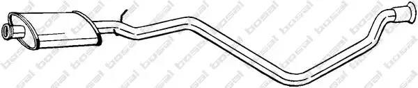 Глушитель PEUGEOT 405 средняя часть BOSAL 283-785 BOSAL