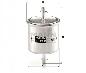 Фильтр топливный WK79 WK79 MANN FILTER