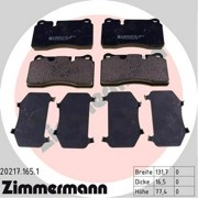 колодки дисковые !перед. 132x77x17 \ Land Rover Range Rover/Range Rover Sport 4. 20217.165.1 ZIMMERMANN