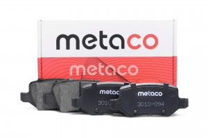 Колодки тормозные задние дисковые к-кт 3010094 METACO