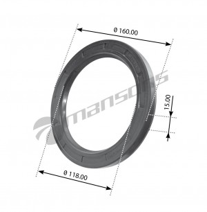 Сальник RENAULT Magnum,Premium,Maxter ступицы задней (120х160х15) MANSONS GR308 MANSONS