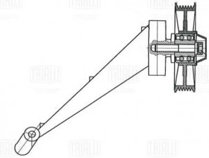 Ролик привод. ремня Mercedes Sprinter (00-) 2.1d/2.7d (опор.) с кроншт. AC- (CM  CM 5599 TRIALLI