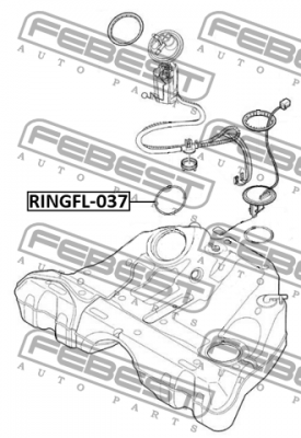 Кольцо уплотнительное топливного насоса VOLVO 03- RINGFL-037 RINGFL-037 FEBEST