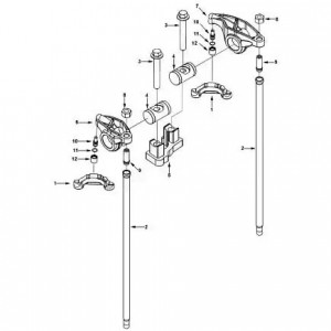 Коромысло клапана КАМАЗ Камминз ISL, QSL в сб. (на цил.) (Haffen) 0578 HAFFEN