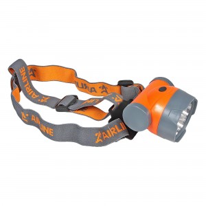 Фонарь налобный "AIRLINE" (LEDx7, на батарейках, большой) AEBK003 AIRLINE