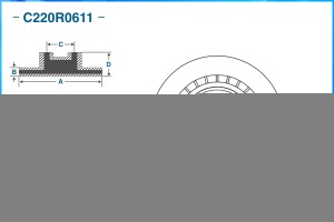Тормозной диск задний левый C220R0611 C220R0611 CWORKS