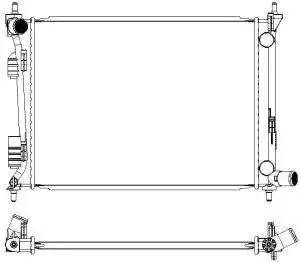 Радиатор HYUNDAI SOLARIS (RB) (11-) 1.4i 16V/1.6i 16V  KIA RIO III (UB) (11-) 1. 32218512 SAKURA